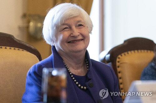 재닛 옐런 미국 재무장관. 연합뉴스